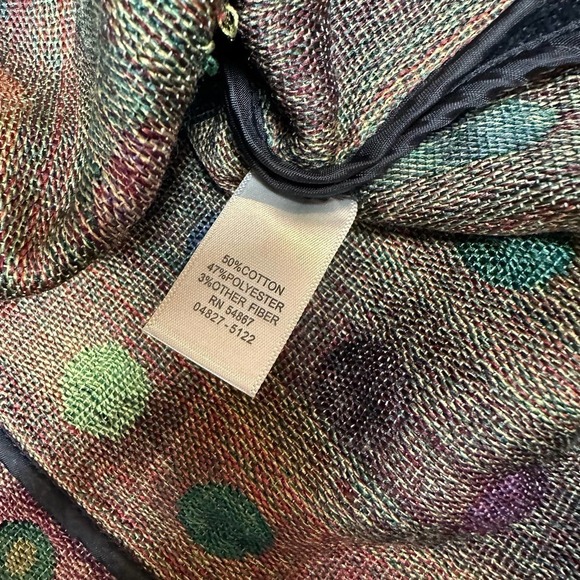 Christopher & Banks | Funky Multicolor Circles Print Vest | Large - Picture 6 of 12